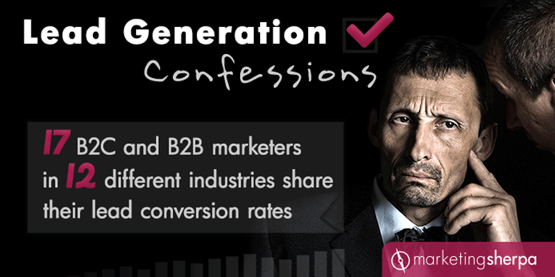 17 B2C and B2B marketers in 12 different industries share their lead conversion rates