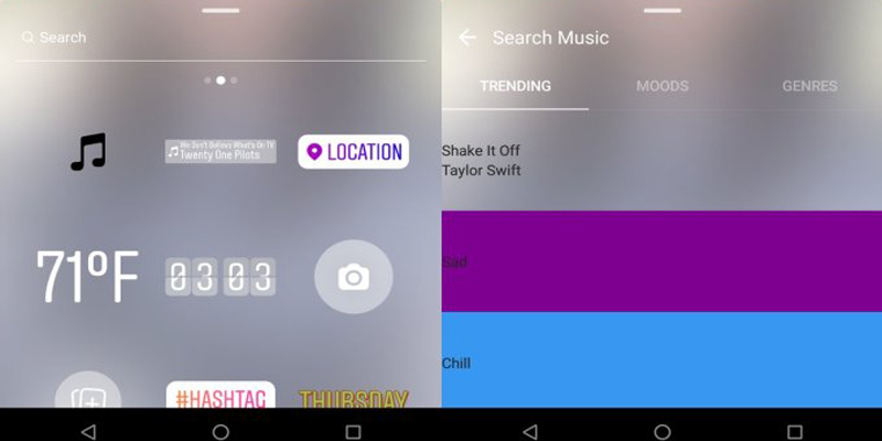Instagram Testing a New Music Sticker Option for Stories